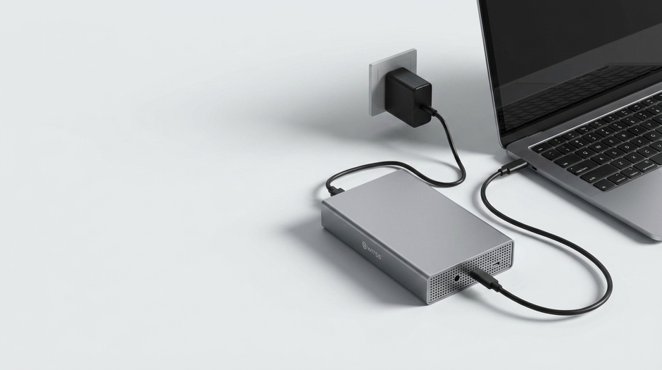 Switss 3,5/2,5 inch behuizing met laptop