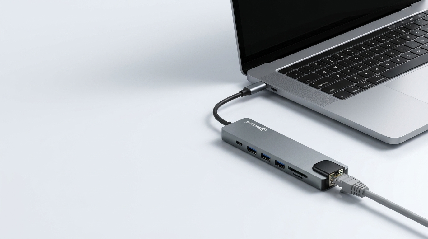 Switss USB-C hub met ethernet