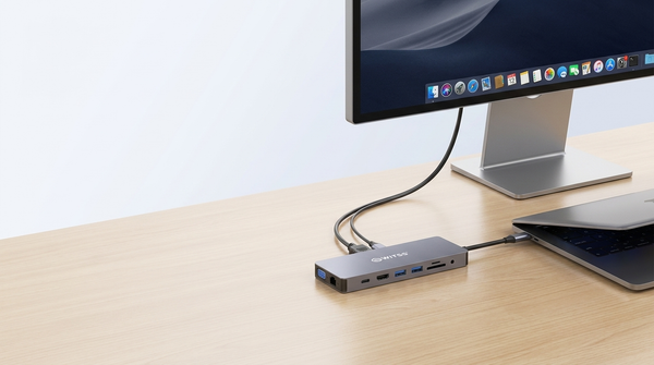 Aménager un bureau à domicile avec un seul câble USB-C (installation docking)