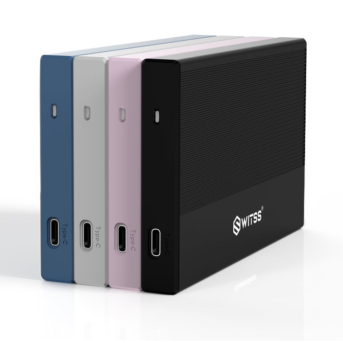 Vier kleuren behuizing met USB-C poort