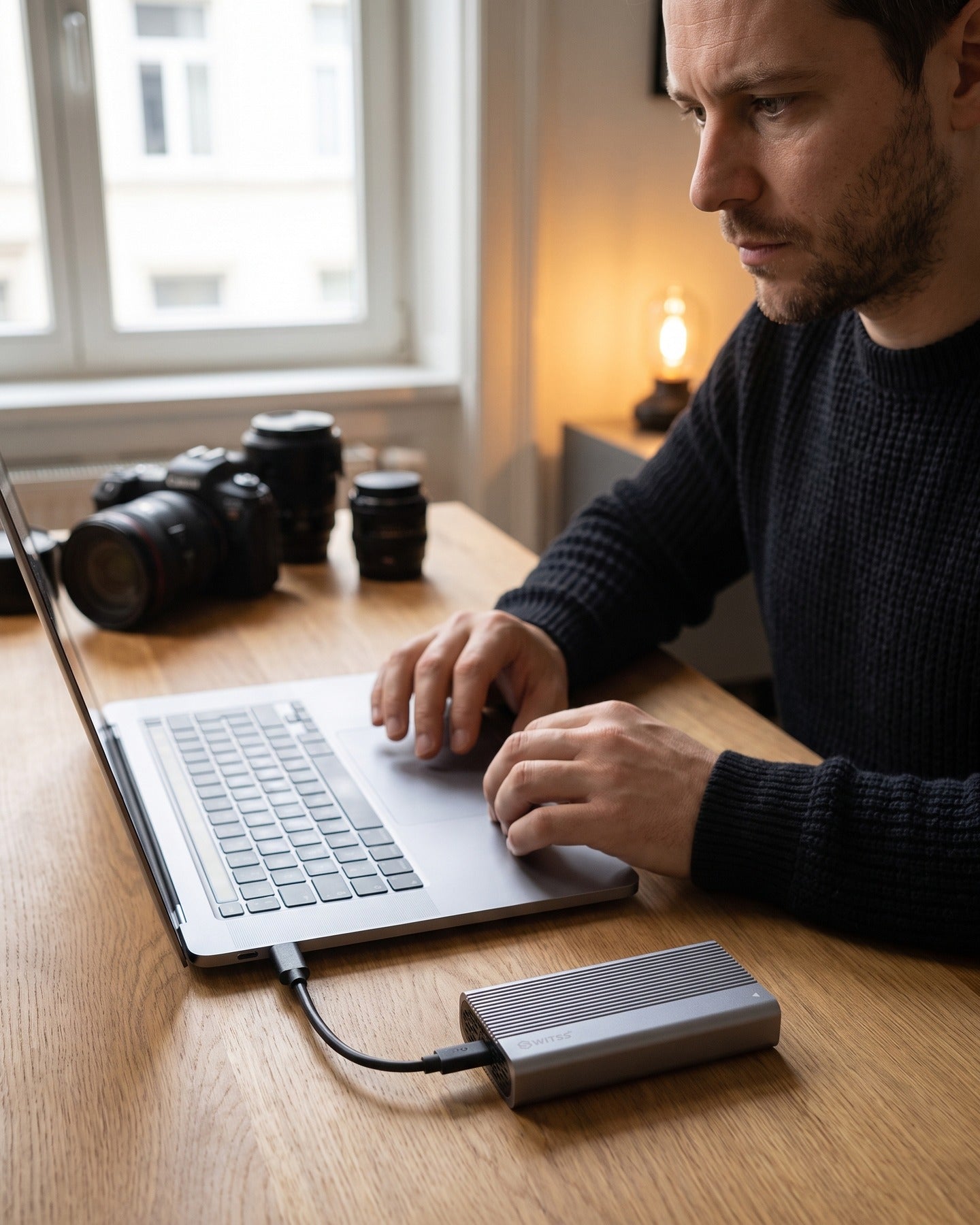 Travail vidéo via un boîtier SSD USB4 Switss®