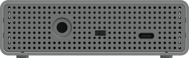 Front view of the enclosure, 113 mm wide